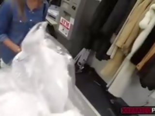 A Sexy Blonde Soon To Be Bride Gets Fucked In The Pawnshop