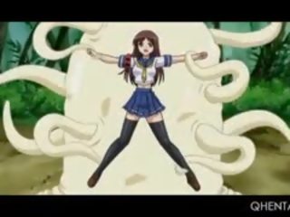 School Doll Wrapped And Fucked By Tentacles In Hentai Video