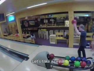 HUNT4K. Sex in a bowling place - I've got strike!