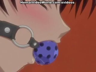 Lõi cứng hentai giới tính với dây đeo-on