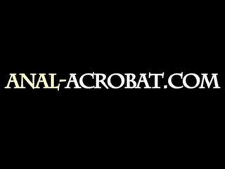 Anal acrobat games with vibrators