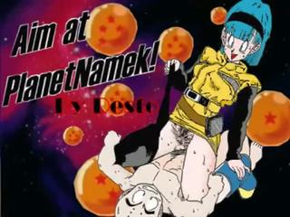 Bulma dando gostoso punkts kuririn na nave durante viagem