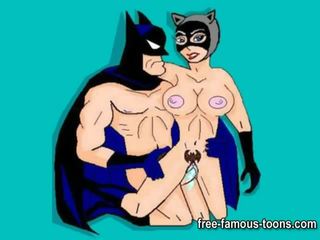 באטמן קרוב ל חתול ו - אשת העטלף אורגיות