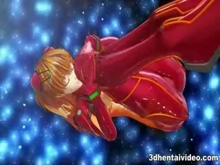 Evangelion kreskówka z seksowne asuka