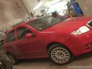 Mechanic Shione Cooper Gets Dirty In The Garage