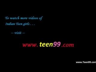 Teen99.com - индийски село момиче целувки гадже в на открито