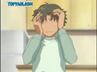 Terikat sehingga anime budak lelaki menjilat yang keras firma zakar/batang dan menunggang keras c