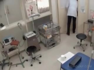 Gorgeous Asian Gets Tits And Butt Measured At Doctor