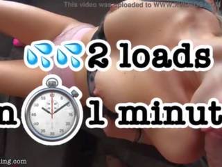 THREE Loads In 1 Minute - HUGE 4K Cumshots YummyCouple