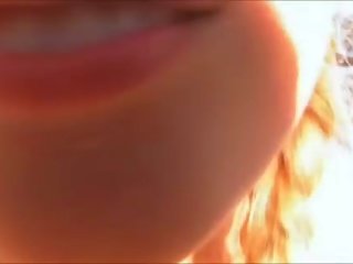 Closeup footage of blowjob