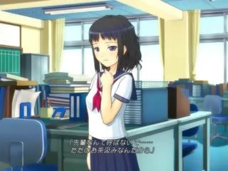 Anime Cutie In School Uniform Masturbating Pussy