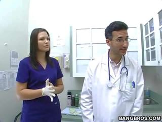 Busty Doctor fulfills her own needs