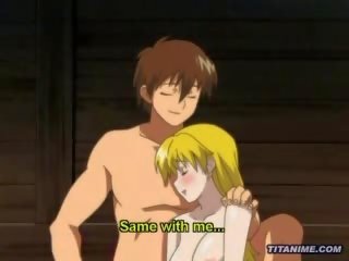Magicl hentaý anime dude spanks a blondinka gyz çuň