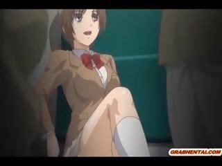 Coed Hentai Girl Brutally Gangbanged And Cummed Allbody