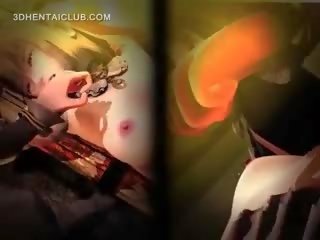Animirano vezani up seks zapornik kurba mučili s samurai