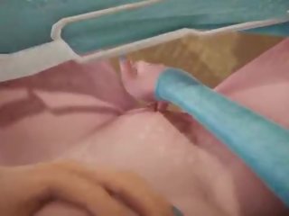 Futa Frozen - Elsa gets creampied by Anna - 3D Porn