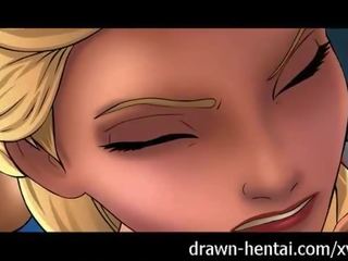 Bevroren hentai - elsa&#039;s nat droom