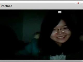 Kinesisk jente varmt webkamera vis