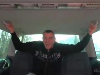 Takevan Whore caught on the streeet fuck stranger in driving van for free