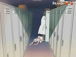 Anime playgirl fica dela vulva violado