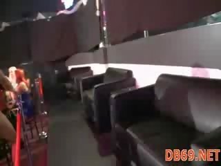 Party CFNM group Night night nightclub Dancing Bear Blowjob