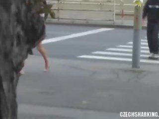 CZECH AMATEUR GIRLS SHARKED ON THE STREETS