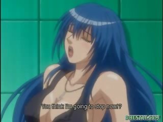 Áo tắm hentai với bigtits bốn người nóng fucked lược